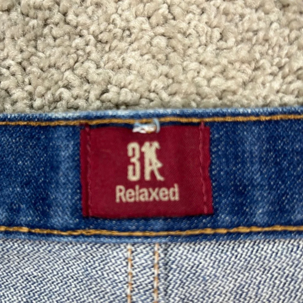 Wrangler Cowboy Cut Jeans Mens 42x34 Medium Wash Straight Leg Flat Front Relaxed